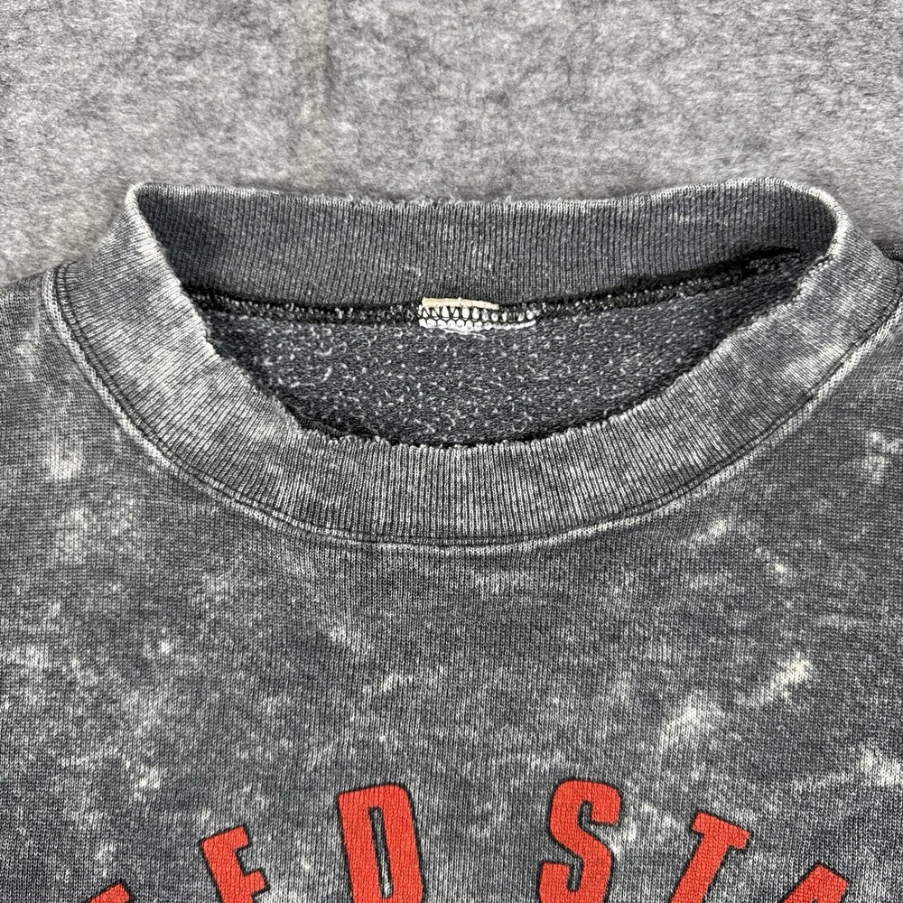 Vintage United States Armed Forcs USMC Army Sweatshirt XL Military Acid Wash - Picture 5 of 16